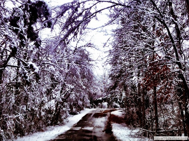 A rare icy trek to Three Cedars Lodge