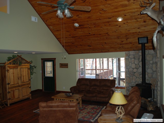 Another view of the living room / great room with tv and DVD player.<br/><br/>